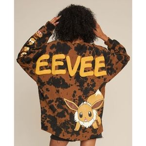 Pokemon JapanLa Spirt Jersey Eevee long sleeve Large